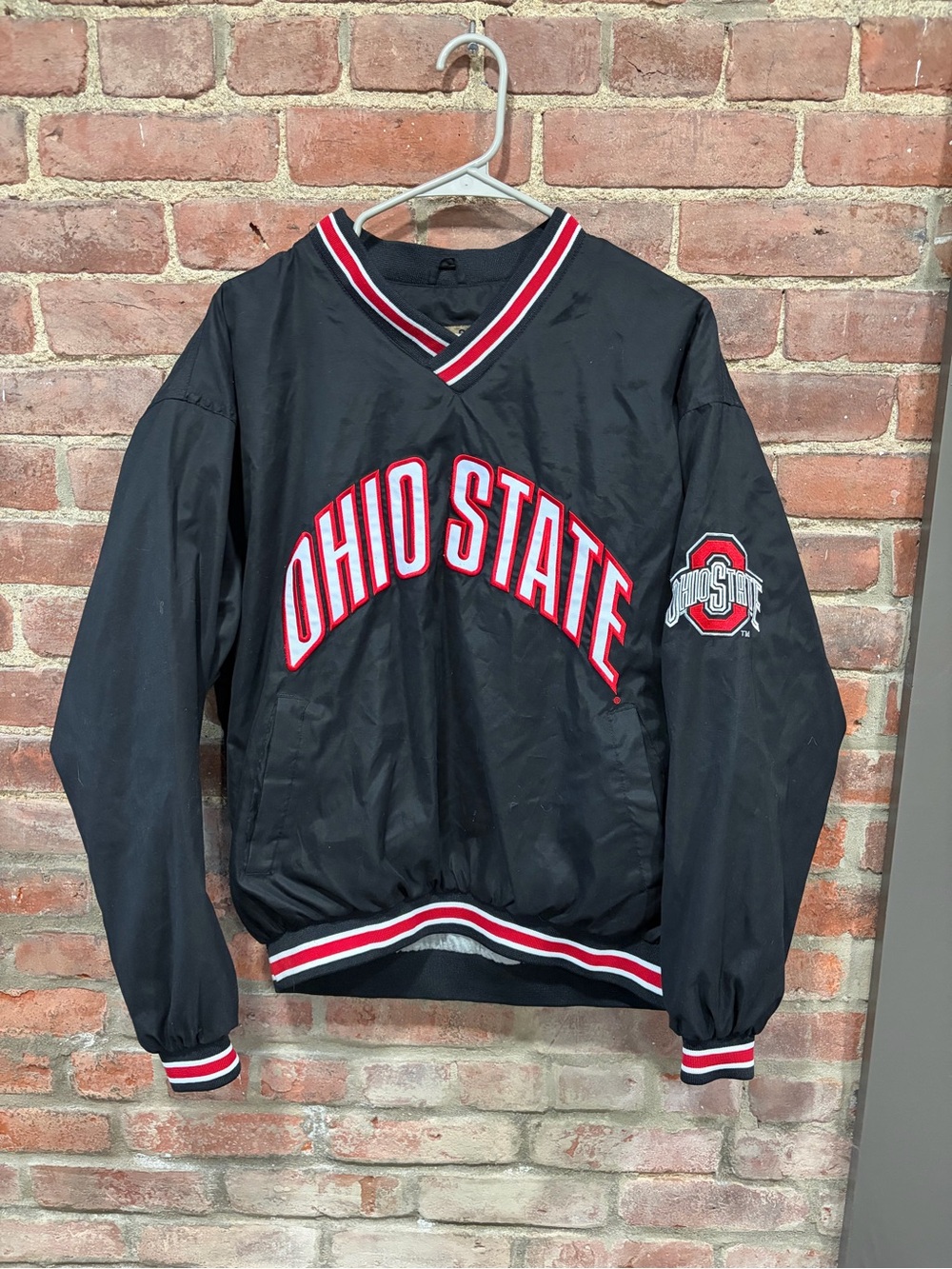 Ohio State Men's Black Pullover Windbreaker Vintage Size medium men’s